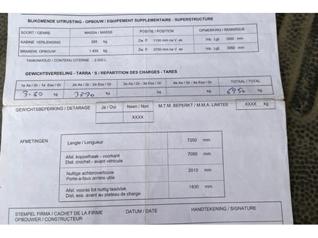 Mercedes a418 1124 pompwagen - afbeelding 42 van  53