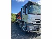 Mercedes actros v8 8x4 met palfinger kraan pk78002 + jib - afbeelding 7 van  80