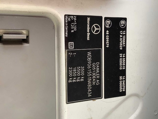 Mercedes-benz - 513 cdi - sprinter - van - afbeelding 5 van  12