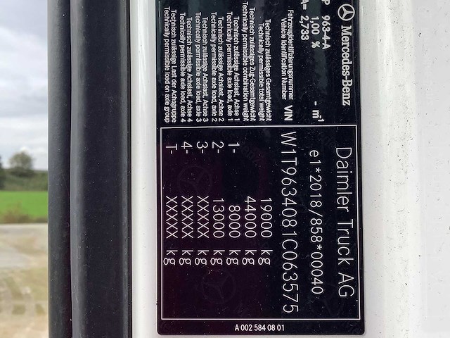 Mercedes-benz - actros 963-4-a - truck - 2023 - afbeelding 3 van  11
