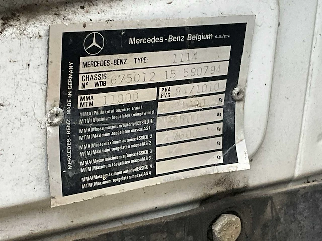 Mercedes-benz 1114 takelwagen - afbeelding 22 van  33