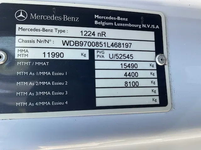 Mercedes-benz atego 1224 vrachtwagen - afbeelding 27 van  40