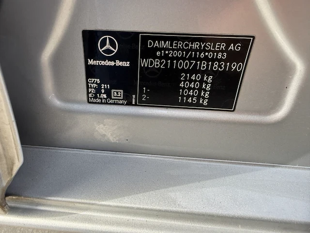 Mercedes-benz classe e (w211) e 200 cdi elegance 136 at,2007 - afbeelding 18 van  31