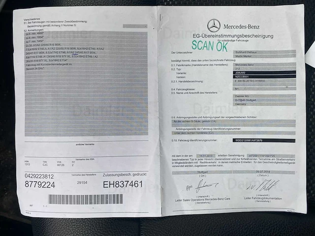 Mercedes-benz e 300 bluetec hybrid, 2014 - afbeelding 31 van  33