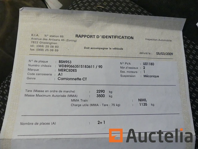 Mercedes-benz sprinter 311cdi bestelwagen (2007-203.042 km) ( wdp9066351s183611 ) - afbeelding 32 van  41