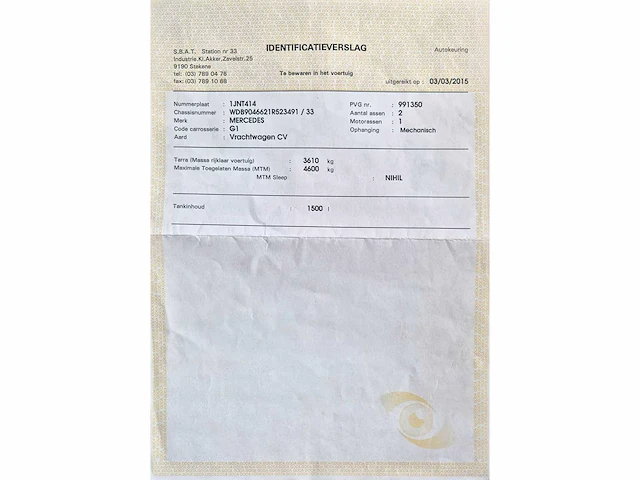 Mercedes-benz sprinter 413 cdi-e - 2003 - afbeelding 26 van  35