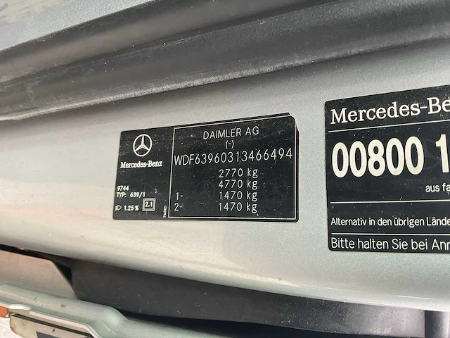 Mercedes-benz vito lichte vrachtwagen - afbeelding 14 van  27