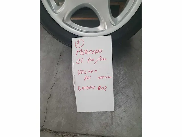 Mercedes cl 500/600 velgen en banden - afbeelding 3 van  4