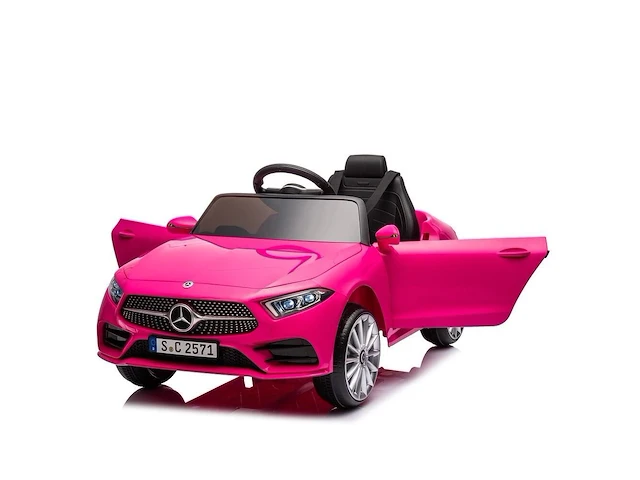 Mercedes cls350 elektrische kinderauto 12v - 1 tot 5 jaar - roze - afbeelding 1 van  3