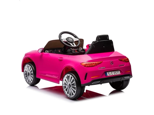 Mercedes cls350 elektrische kinderauto 12v - 1 tot 5 jaar - roze - afbeelding 2 van  3