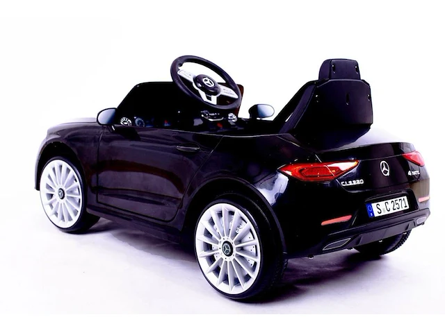 Mercedes cls350 elektrische kinderauto 12v - 1 tot 5 jaar - zwart - afbeelding 2 van  2