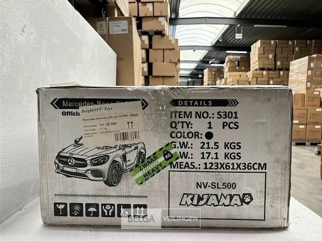 Mercedes electric kids car sl500 black - afbeelding 4 van  5
