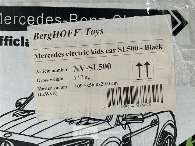 Mercedes electric kids car sl500 black - afbeelding 5 van  5