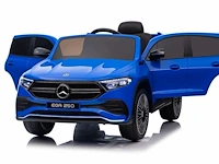 Mercedes eqa250 elektrische kinderauto 12v - 1 tot 6 jaar - 4x4 - blauw - afbeelding 2 van  4
