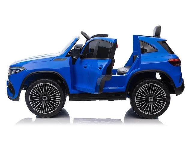 Mercedes eqa250 elektrische kinderauto 12v - 1 tot 6 jaar - 4x4 - blauw - afbeelding 3 van  4