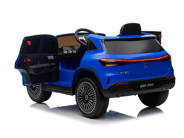 Mercedes eqa250 elektrische kinderauto 12v - 1 tot 6 jaar - 4x4 - blauw - afbeelding 4 van  4