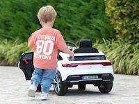 Mercedes eqc400 elektrische kinderauto 12v - 1 tot 5 jaar - rubberen banden - wit (nieuw) - afbeelding 5 van  5