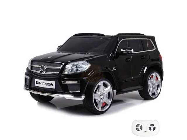 Mercedes gl63 amg elektrische kinderauto 12v - 1 tot 5 jaar - zwart - afbeelding 1 van  3