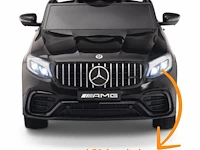 Mercedes glc63s amg elektrische kinderauto 12v - 1 tot 5 jaar - rubberen banden - zwart (nieuw) - afbeelding 2 van  4