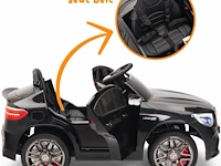 Mercedes glc63s amg elektrische kinderauto 12v - 1 tot 5 jaar - rubberen banden - zwart (nieuw) - afbeelding 3 van  4