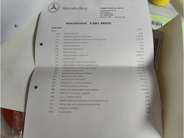 Mercedes s500, 2007 - afbeelding 71 van  75