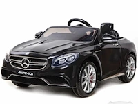Mercedes s63 amg elektrische kinderauto 12v - zwart - afbeelding 1 van  4