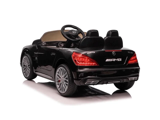 Mercedes sl500 amg elektrische kinderauto 12v - zwart - afbeelding 2 van  3
