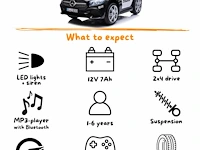 Mercedes sl500 elektrische politie kinderauto 12v - 1 tot 5 jaar - zwart (nieuw) - afbeelding 5 van  6