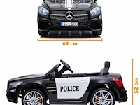Mercedes sl500 elektrische politie kinderauto 12v - 1 tot 5 jaar - zwart (nieuw) - afbeelding 6 van  6