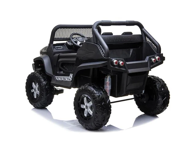 Mercedes unimog elektrische kinderauto 12v 4x4 - zwart - afbeelding 1 van  7