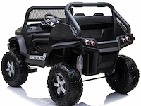 Mercedes unimog elektrische kinderauto 12v 4x4 - zwart - afbeelding 1 van  7