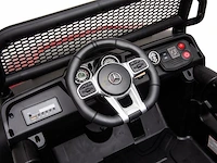 Mercedes unimog elektrische kinderauto 12v 4x4 - zwart - afbeelding 2 van  7