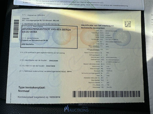 Mercerdes glk 220 cdi 4matic - 2014 - afbeelding 7 van  18
