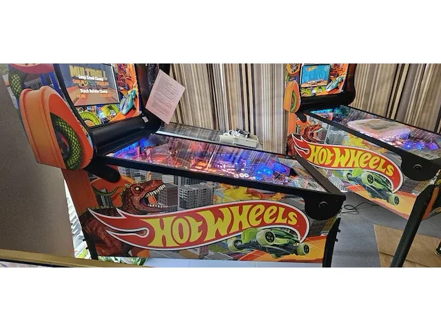 Merk: american pinball flipperkast hotwheels.deluxe versie - afbeelding 6 van  12