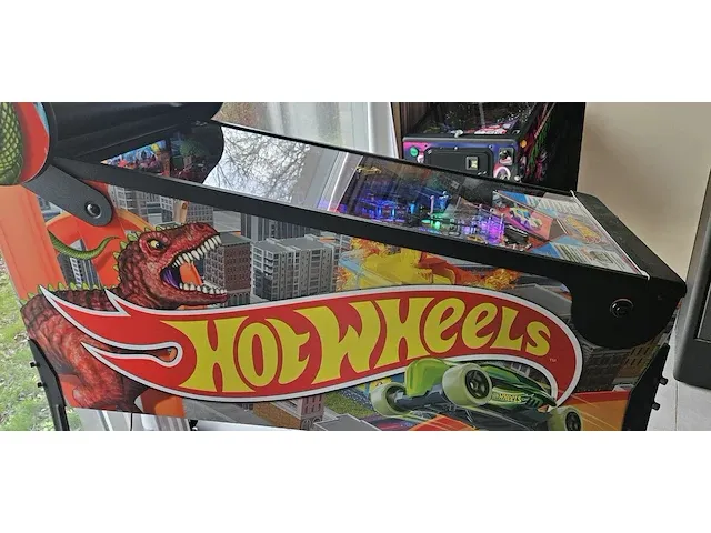 Merk: american pinball flipperkast hotwheels.deluxe versie - afbeelding 5 van  8