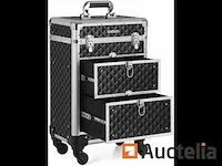 Merk-up koffer, beauty case met zwenkwielen - afbeelding 3 van  9