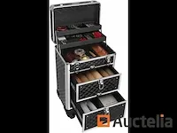 Merk-up koffer, beauty case met zwenkwielen - afbeelding 6 van  9