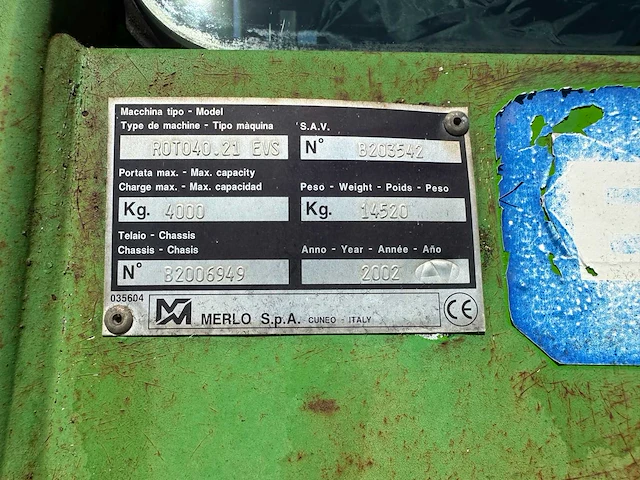 Merlo - 2002 - roto 40.21 evs - verreiker - afbeelding 55 van  59