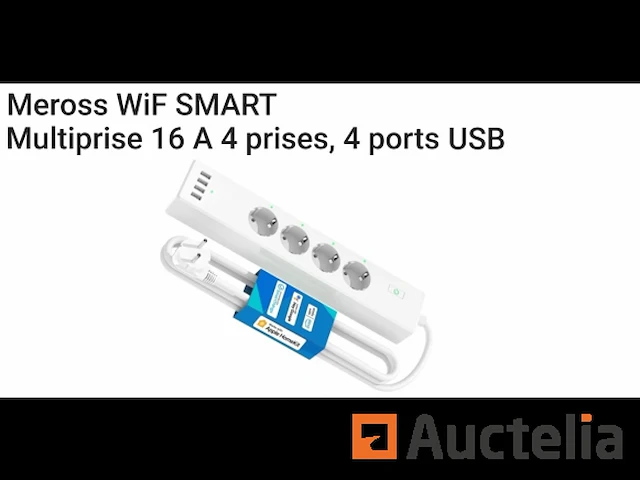 Meross 16 amp 4-outlet, 4-poorts usb stekkerdoos mss425f - afbeelding 1 van  1