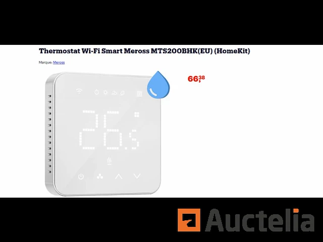 Meross slimme wi-fi thermostaat mts200b - afbeelding 1 van  1