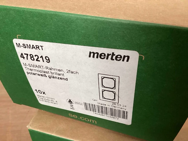 Merten m-smart afdekraam 2v wit (30x) - afbeelding 4 van  4