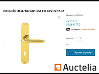 Messing binnendeurklink hoppe m151/302 verona - afbeelding 1 van  2