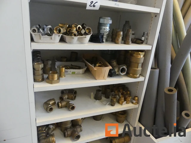 Messing fittingen, krimpslangen, veel kraanreserveonderdelen, enz. - afbeelding 3 van  36