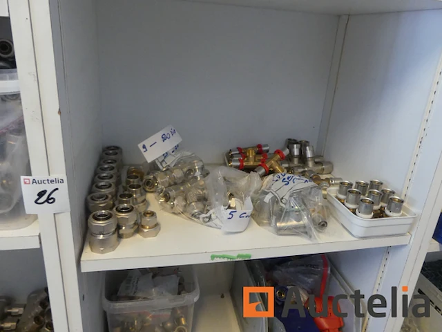 Messing fittingen, krimpslangen, veel kraanreserveonderdelen, enz. - afbeelding 16 van  36