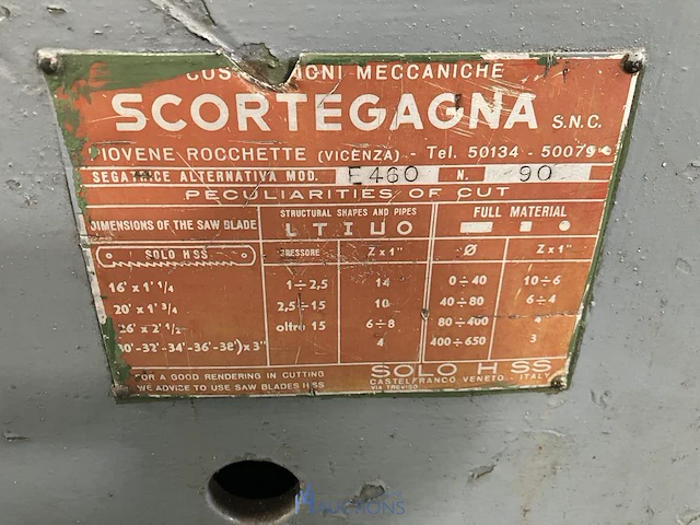 Metaal bandzaagmachine scortegagna - afbeelding 5 van  7