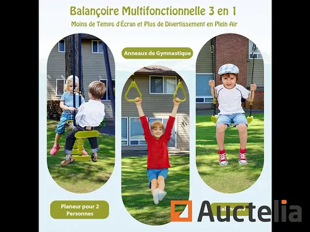Metaal kids schommel - afbeelding 2 van  9