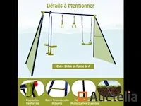 Metaal kids schommel - afbeelding 3 van  9