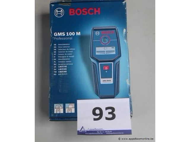 Metaaldetector bosch, gms 100m - afbeelding 1 van  2