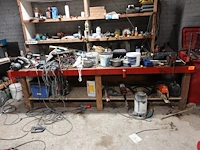 Metaal/hout werkbank - afbeelding 1 van  2