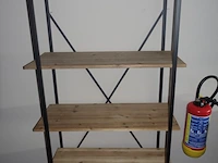 Metaal/houten wandrek - afbeelding 1 van  1